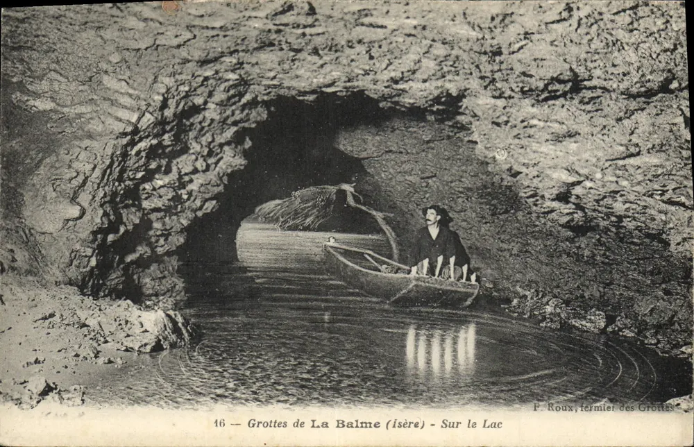 Höhlen von La Balme (Isère) — Über dem See — F. Roux, Hüter der Höhlen, n°16 - Vorderseite