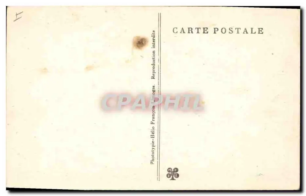 Der Gouffre de PADIRAC (Lot) — Die Quelle der unterirdischen Fluss — Phototypie-Hélios Françaises - Rückseite