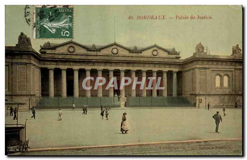 Bordeaux — Palácio de Justiça — Edição especial das Edições de 3 Irmãs - Frente