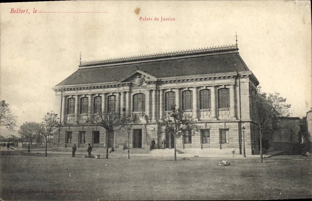 Belfort, het Paleis van Justitie — Speciale uitgave van de broers Modamies - Voorkant