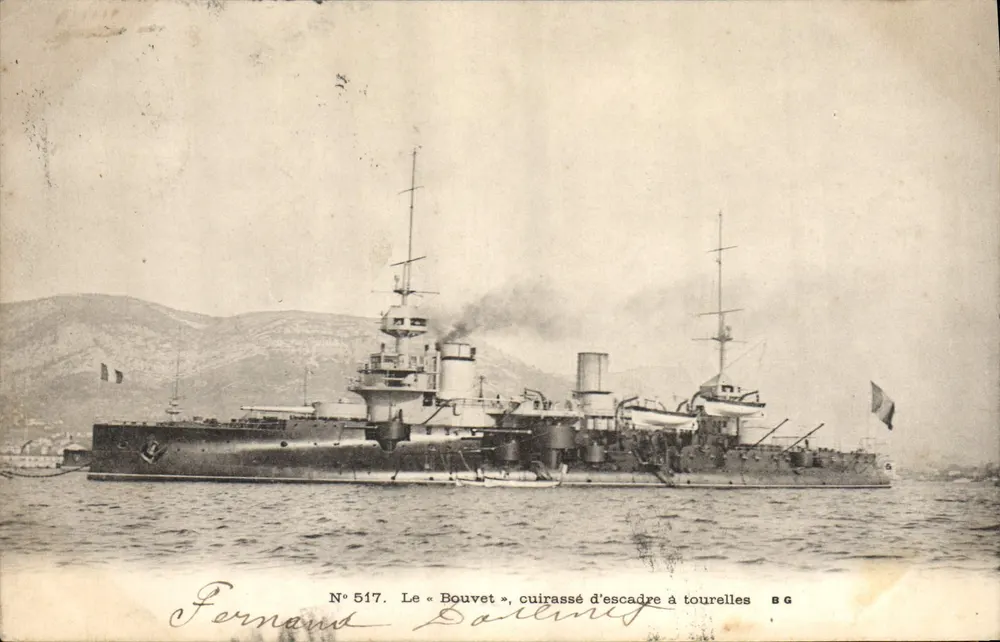 Der « Bouvet », Panzerkreuzer mit Turm — Nr. 517 — Fernand Dalliné - Vorderseite