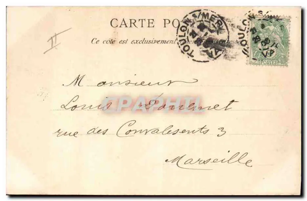 Der « Bouvet », Panzerkreuzer mit Turm — Nr. 517 — Fernand Dalliné - Rückseite