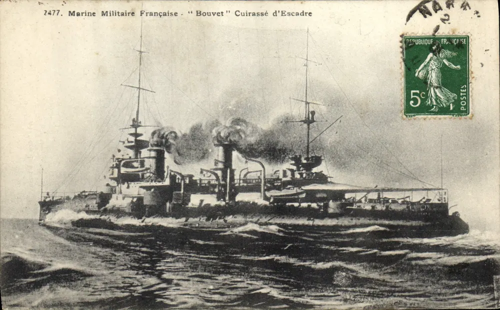 Französische Marine - "Bouvet" Schlachtkreuzer — Ateliers de Phototype, Marseille, n°2477 - Vorderseite