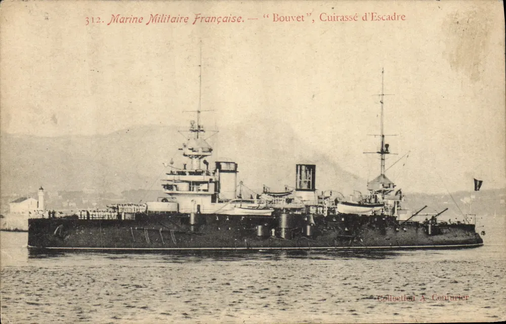 Bouvet — Panzerkreuzer — Sammlung A. Conflurier - Vorderseite