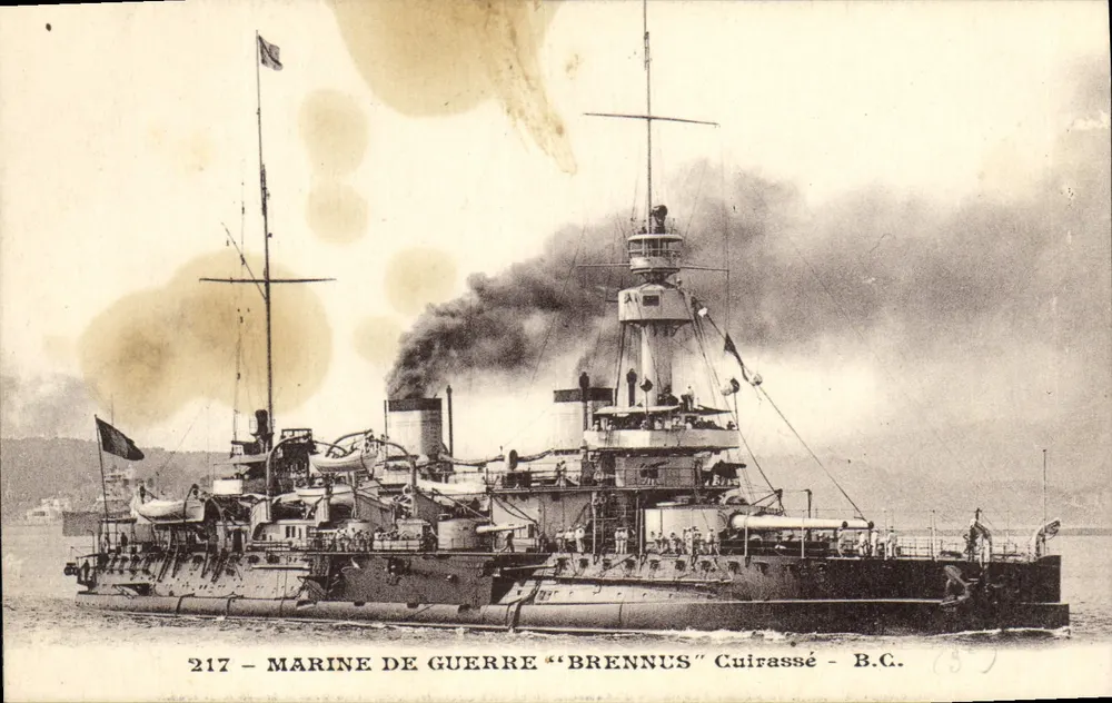 Marinha de guerra "Brennus" — encouraçado — B.C. — n° 217 - Frente