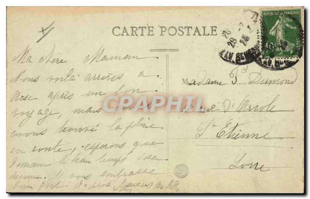 Aix-en-Provence — Fontaine des 9 canons — Unterprefektur — Sammlung Rollan1 - Rückseite
