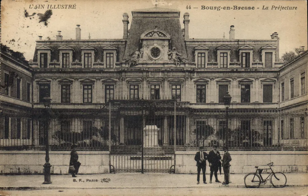 Bourg-en-Bresse — Prefektura — L'Ain Illustré, nr 44, wydawca B.F. Paryż - Awers