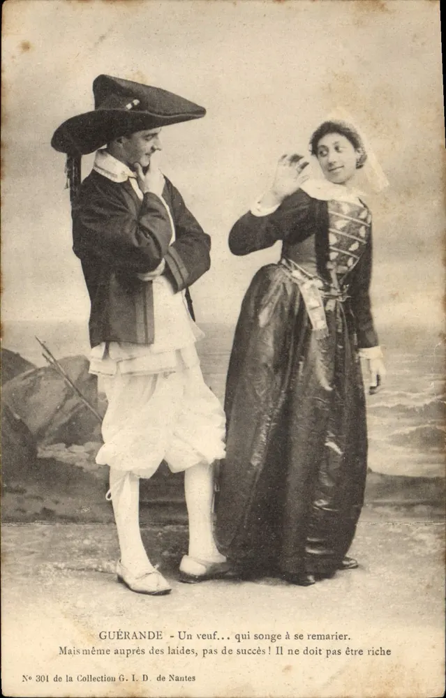 Guérande — Ein Witwer... der daran denkt, sich erneut zu verheiraten. — Sammlung G. I. D. de Nantes, n° 301 - Vorderseite