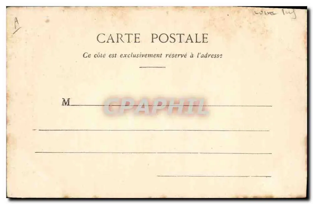 Guérande — Ein Witwer... der daran denkt, sich erneut zu verheiraten. — Sammlung G. I. D. de Nantes, n° 301 - Rückseite