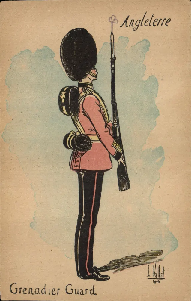 Guarda de Grenadiers — Inglaterra — L. Vallet, 1906 - Frente