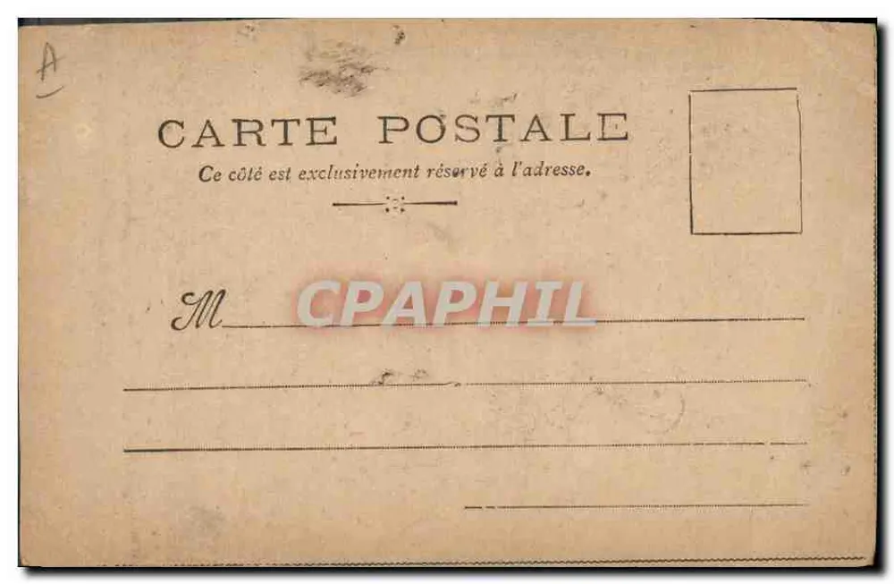 Scène de rue — femme en robe jaune et soldat en uniforme — éditeur Autrefois, signé Vallet, n° 74 - Achterkant