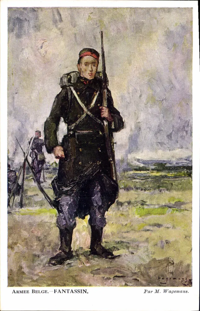 Belgische Armee — Infanterist — Von M. Wagemans - Vorderseite