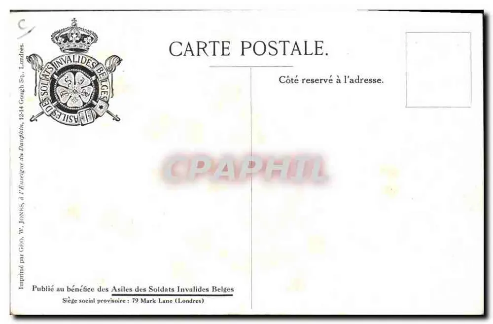 Belgische Armee — Infanterist — Von M. Wagemans - Rückseite