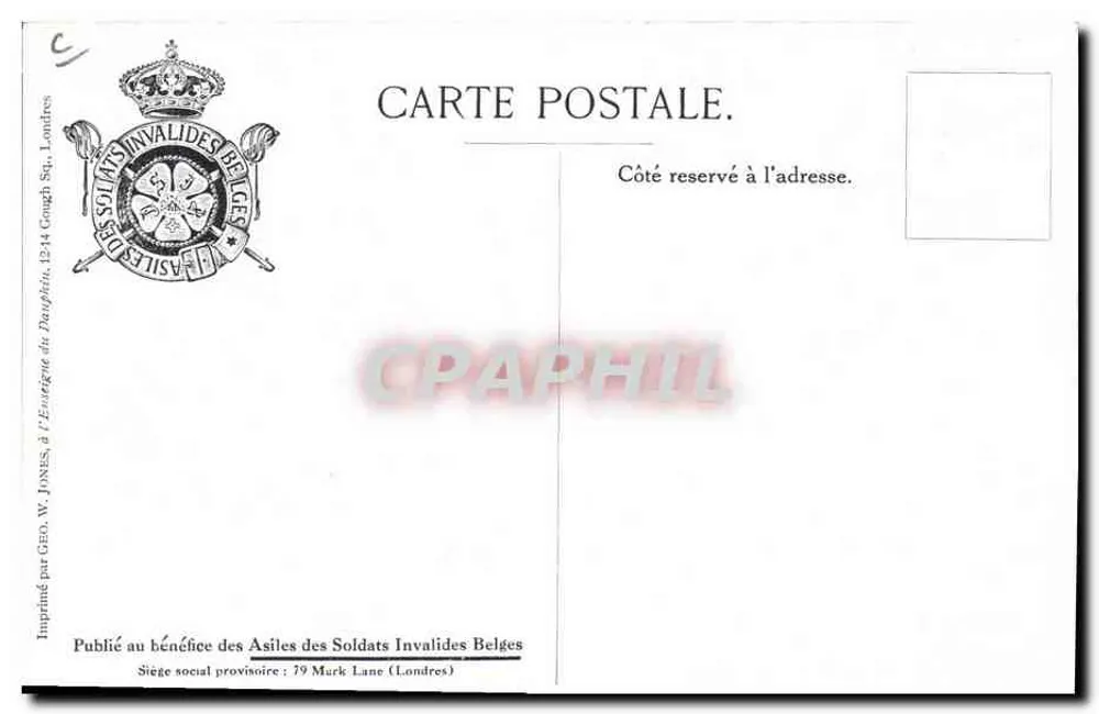 Exército Belga — Guia — Por M. Wagemans - Verso