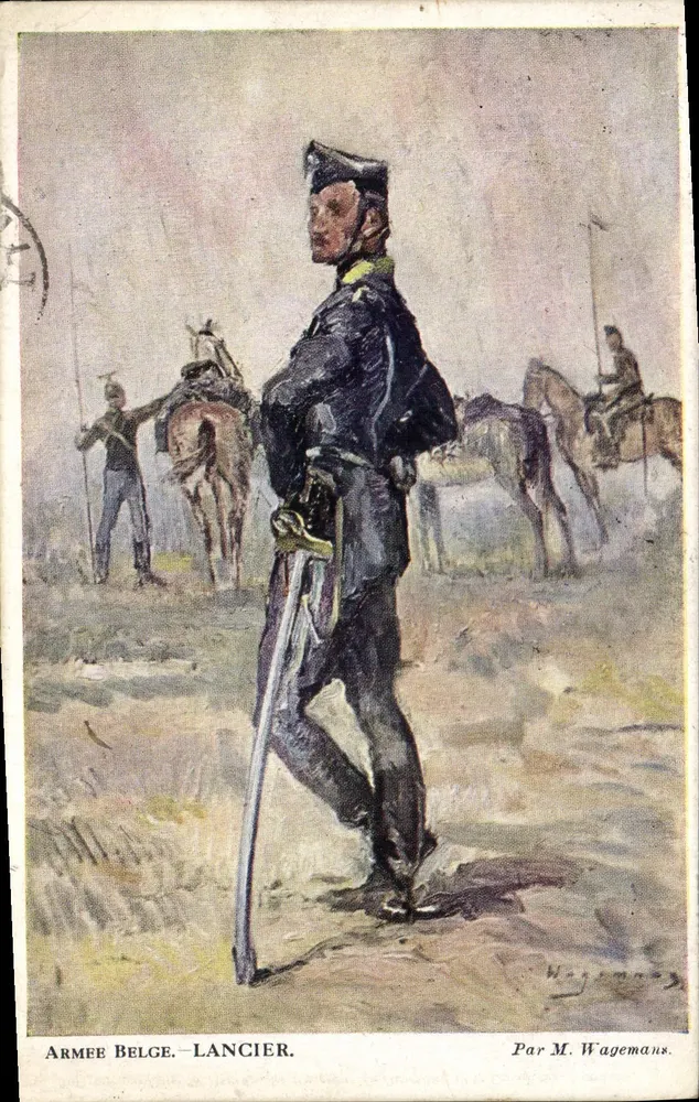 Belgische Armee — Lanze — Von M. Wagemans - Vorderseite