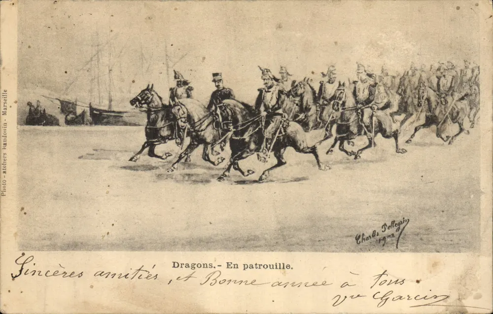Dragões - Em patrulha — Photo-Ateliers Bandonia - Marseille, n°27 - Frente