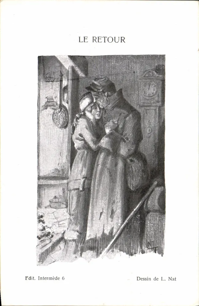 O Retorno — Desenho de L. Nat — Ed. Intermède 6 - Frente