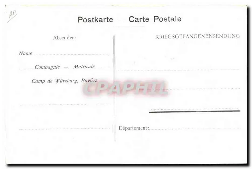 Bei der Rücknahme von Socken — Zeichnung von L. Nat. — Nr. 18. Veröffentlicht im Interesse der Zeitschrift und der Gesellschaft der Hilfe. - Rückseite