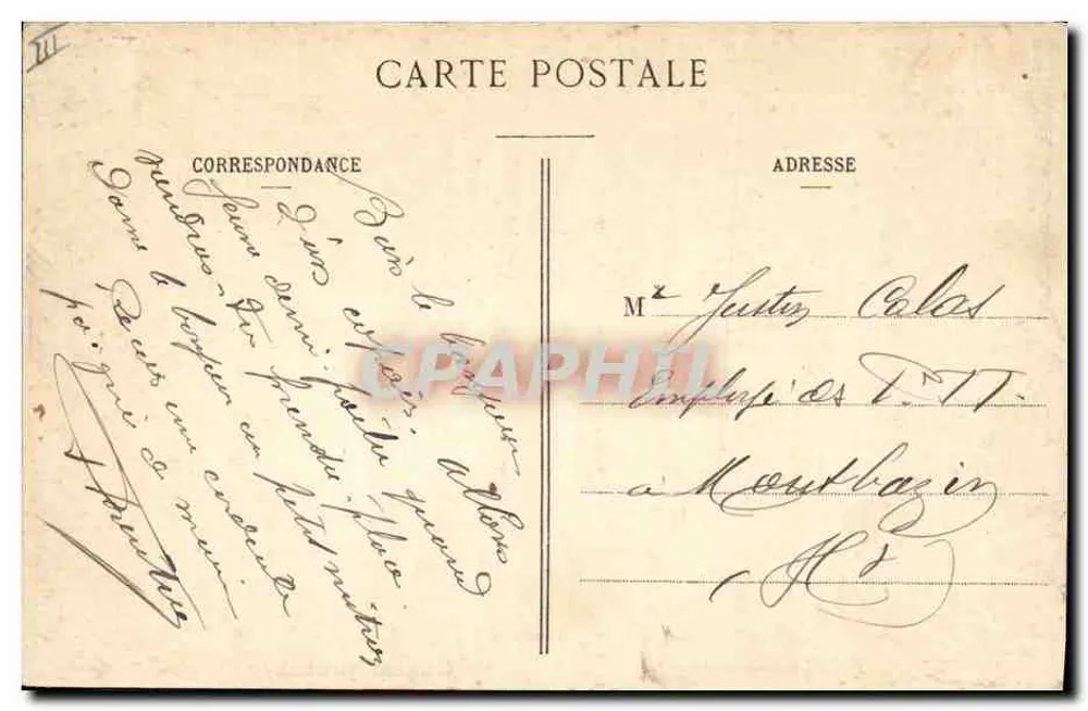 Verbotenes Jagen — Leichte Kavallerie — E.A. Paris, abgegeben - Rückseite