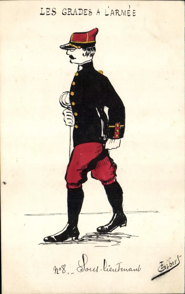 Die Grade in der Armee — Unteroffizier — Verlag Eoibert, n°8 - Vorderseite