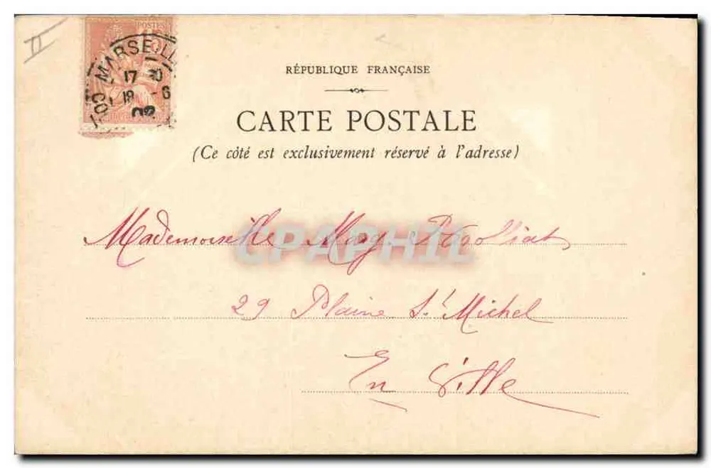 Mohnblumen — Aquarellzeichnung — Paris, 1904 - Rückseite
