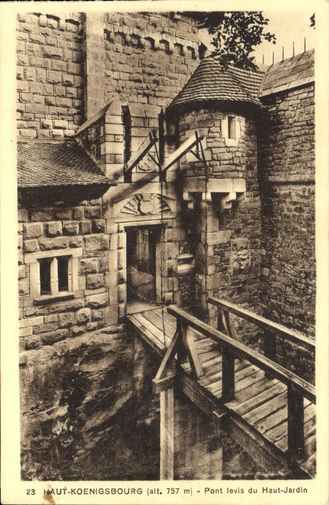 Haut-Koenigsbourg — Schiffsbrücke des Haut-Jardins — Sonderausgabe des Schlosses - Vorderseite