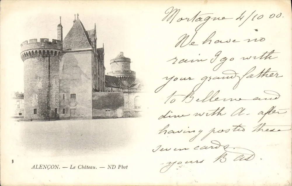 Alençon — O Castelo — ND Phot - Frente