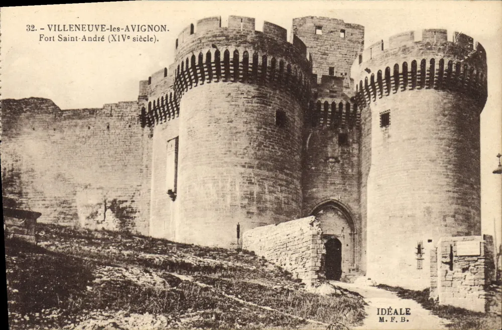 Villeneuve-lès-Avignon — Forte Saint-André (século XIV) — Edição Artística IDÉALE M. F. B. - Frente