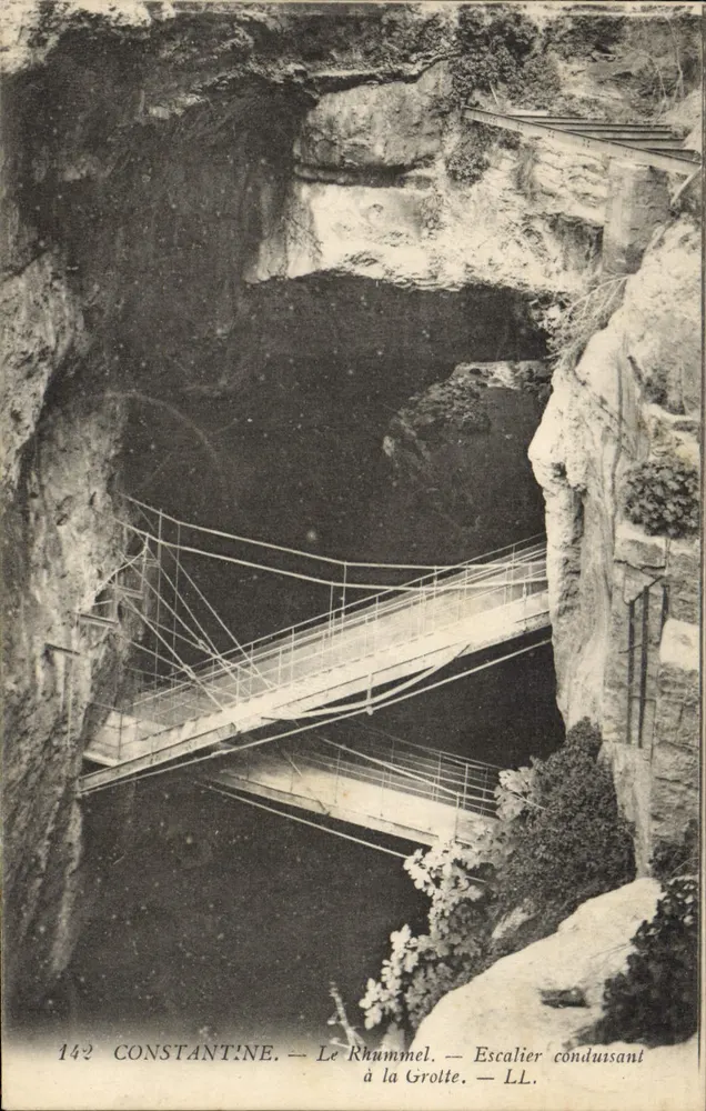 Constantine — Le Rhummel — Treppenweg zur Höhle — LL, n°142 - Vorderseite