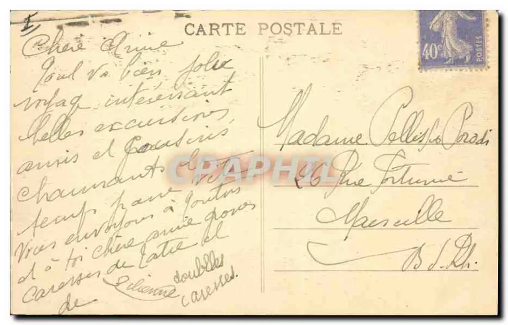 Gruta Lamartine — Chambery (Savoie) — Fotografia L. Grimal, Chambery - Verso