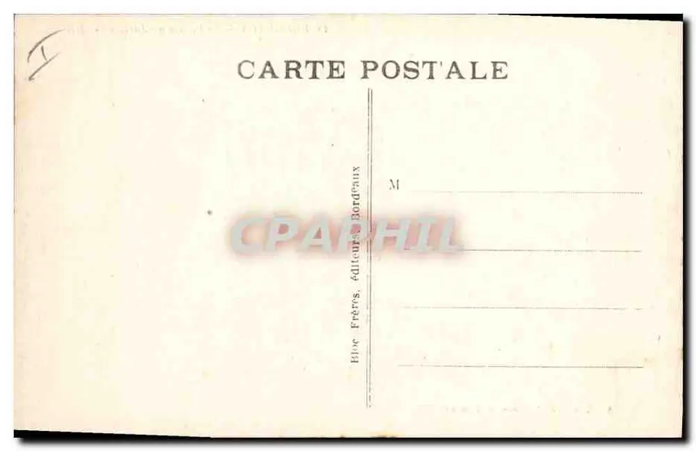 Bordeaux — O Palácio de Justiça — BR - Verso