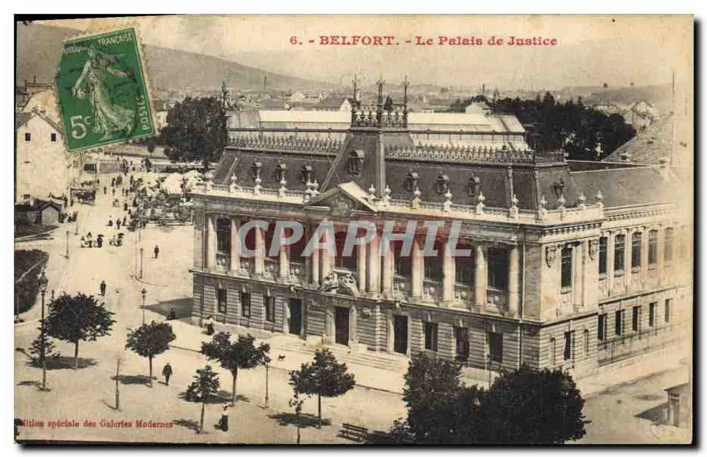 Belfort - Paleis van Justitie — speciale editie van de Galeries Modernes, n°6 - Voorkant