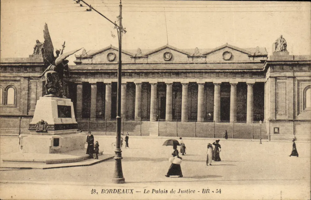 Bordeaux — Het Paleis van Justitie — B.R. 54 - Voorkant