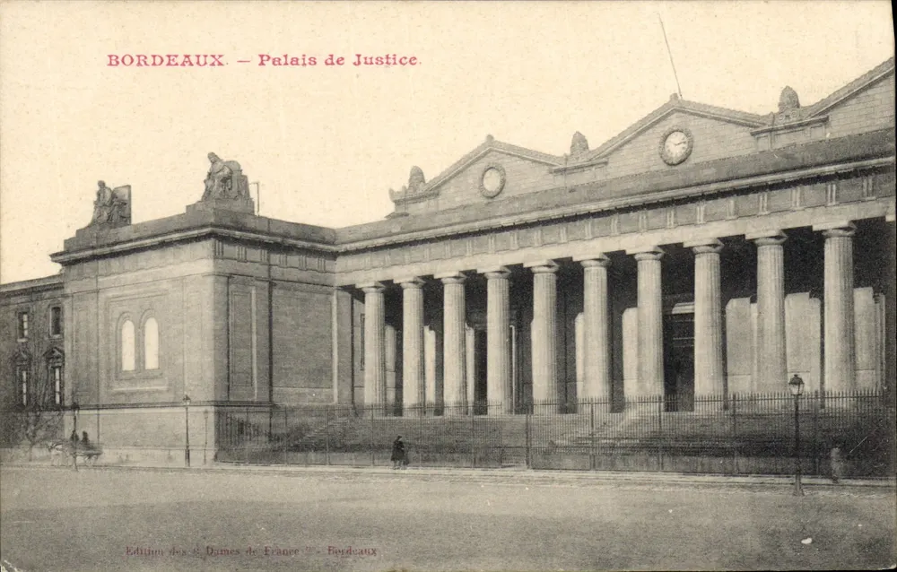 Bordeaux — Palais de Justice — Édition des « Dames de France » - Awers