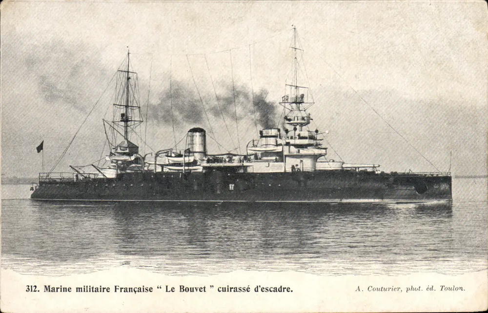 Le Bouvet — Schlachtschiff — A. Couturier, Foto. Verlag Toulon, Nr. 312 - Vorderseite