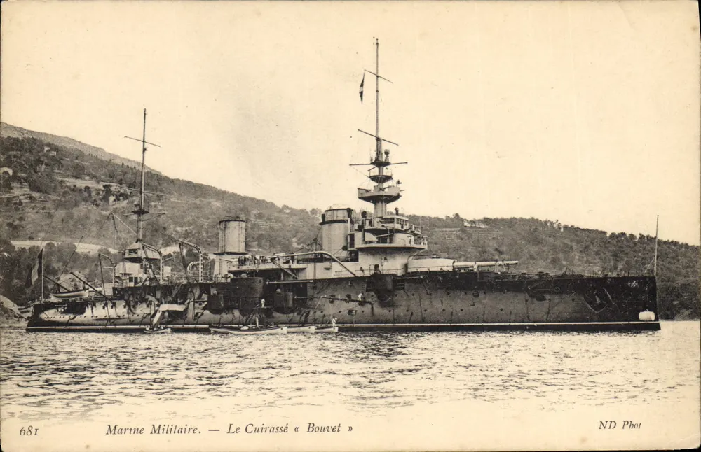 Marine Militär — Der Schlachtschiff « Bouvet » — ND Phot - Vorderseite