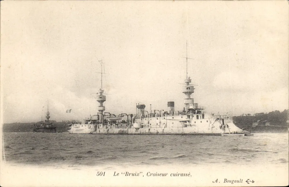 Le 'Bruix', Croiseur cuirassé — A. Bougault, n° 501 - Recto