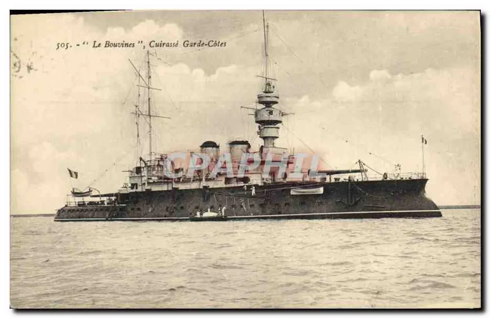 Le Bouvines — Panzerkreuzer Garde-Côtes — n° 505 - Vorderseite