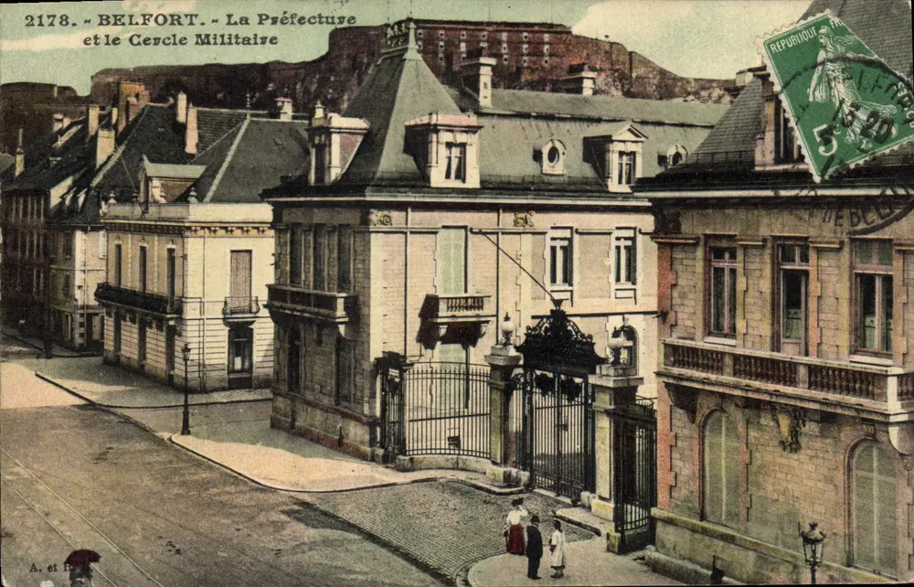 Belfort — De Prefectuur en het Militaire Cercle — A. en B. uitgever - Voorkant