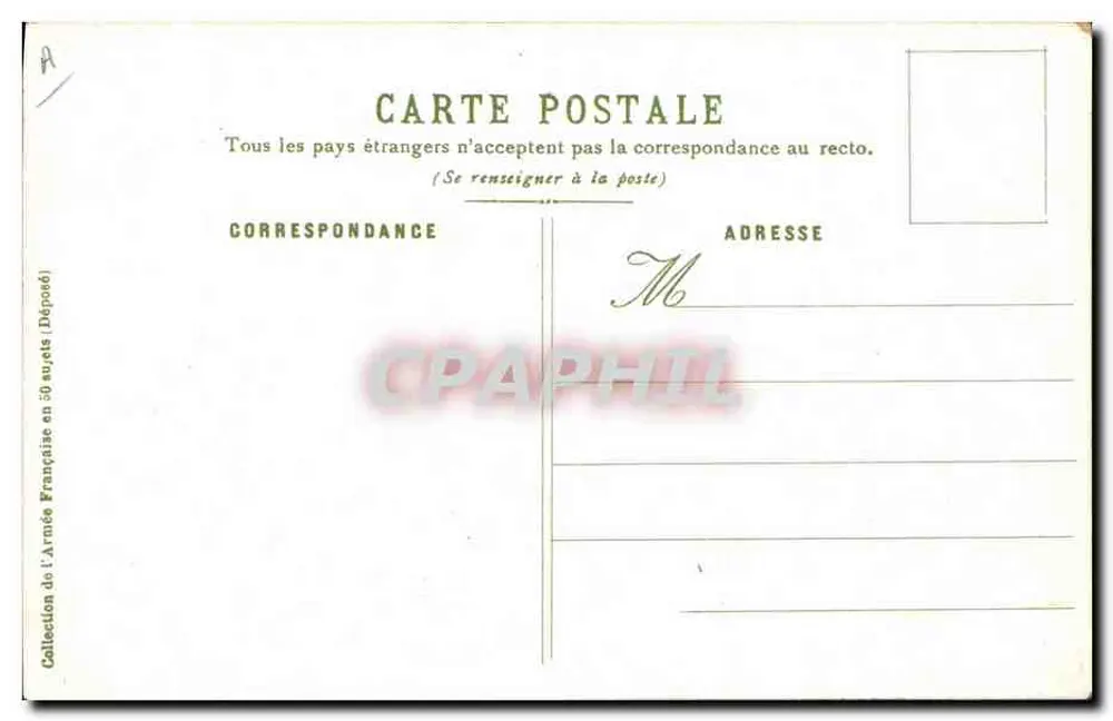 Dragão (Vedette) — soldado a cavalo com bandeira tricolor — A. Palm de Rosa, n°40 - Verso