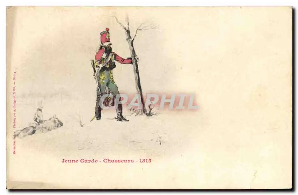 Jovem Guarda - Caçadores - 1815 — Fototipia A. Bergant & Cie — N° 1 — Killy - Frente