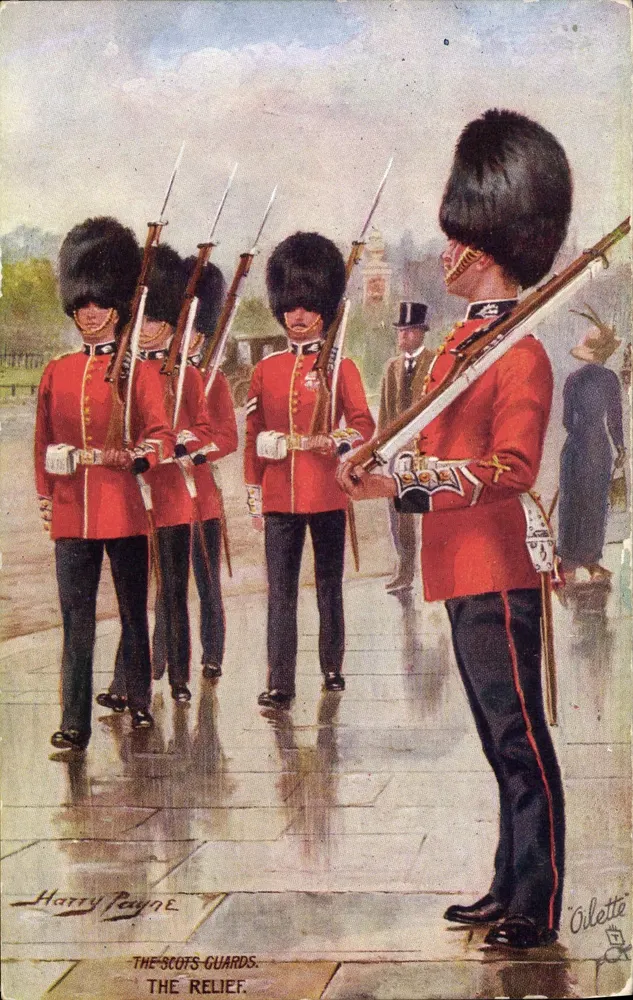 I Guardia Scozzesi — Il Risveglio — Harry Payne, editore Oilette, n° 18625 - Recto