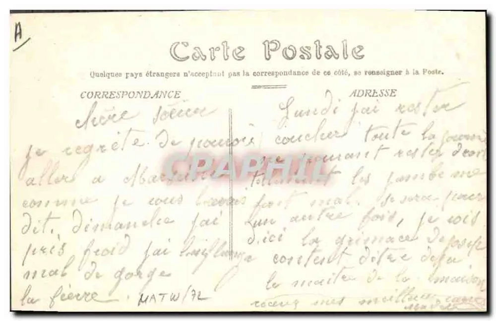 Polecenia żołnierza — Wydawca E. A. Paris Déposé - Rewers