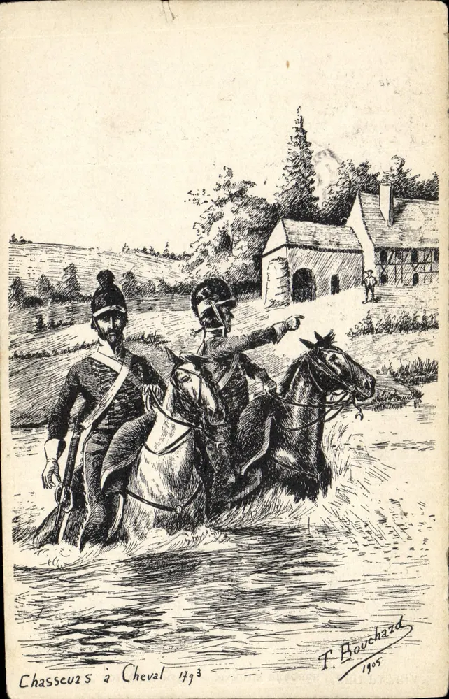 Caçadores a Cavalo — 1793 — T. Bouchard 1905 - Frente