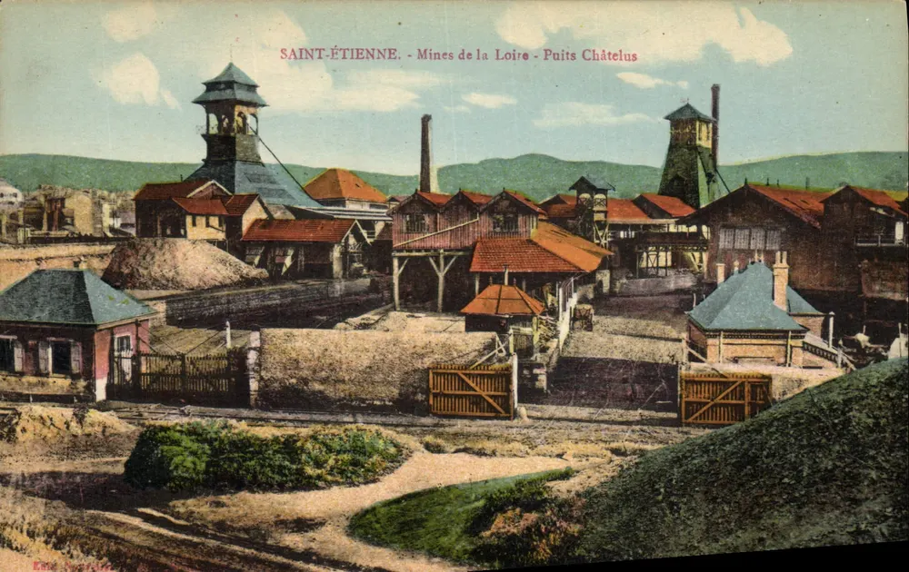Saint-Étienne - Mijnen van de Loire - Put Châtelus — Uitgever: Émile Sorel - Voorkant