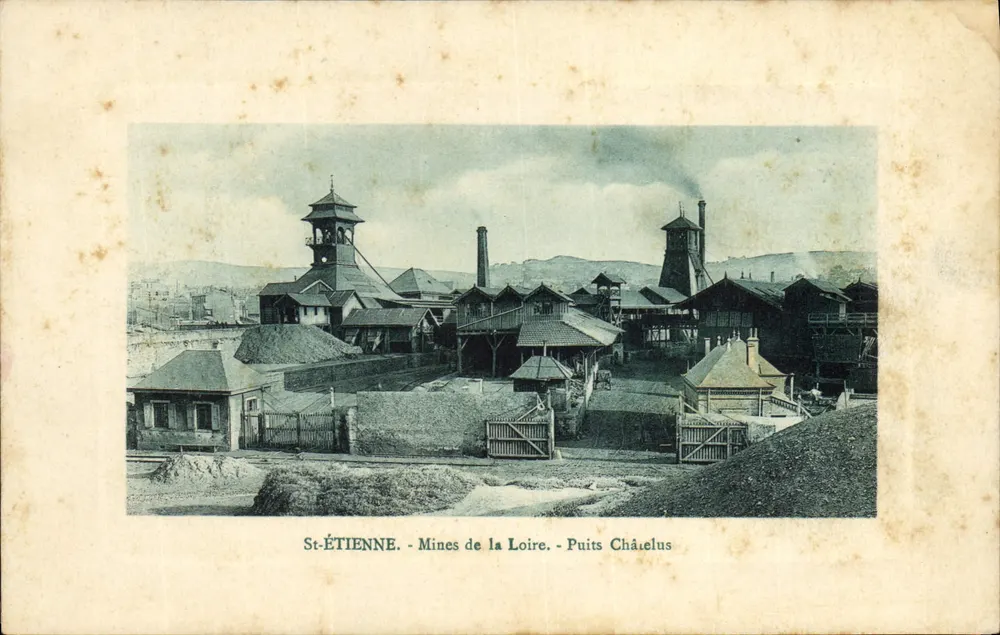 St-ÉTIENNE - Bergwerke der Loire - Schacht Châtelus - Vorderseite
