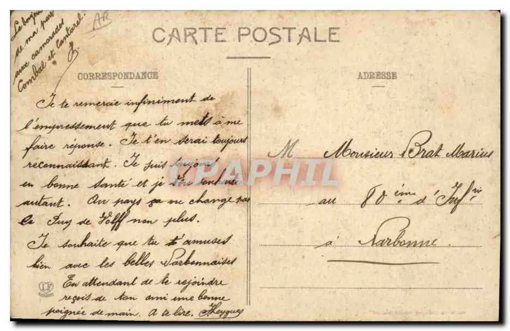 Décazeville — Vista geral das fábricas — Phototype Ladbouche Frères, Toulouse - Verso
