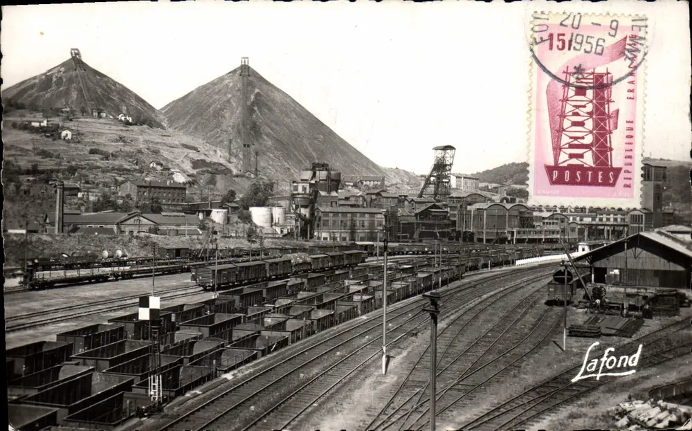 Saint-Étienne — Kohlegrube « Couriot et Chatelus » — Verleger Lafond - Vorderseite