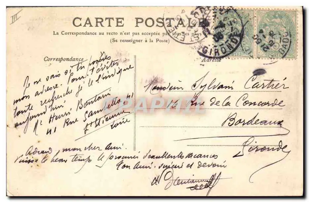 Saint-Étienne - Puits de la Loire - Pré Pyluaut — Verlag, Druck auf der Karte, Nr. 61 - Rückseite