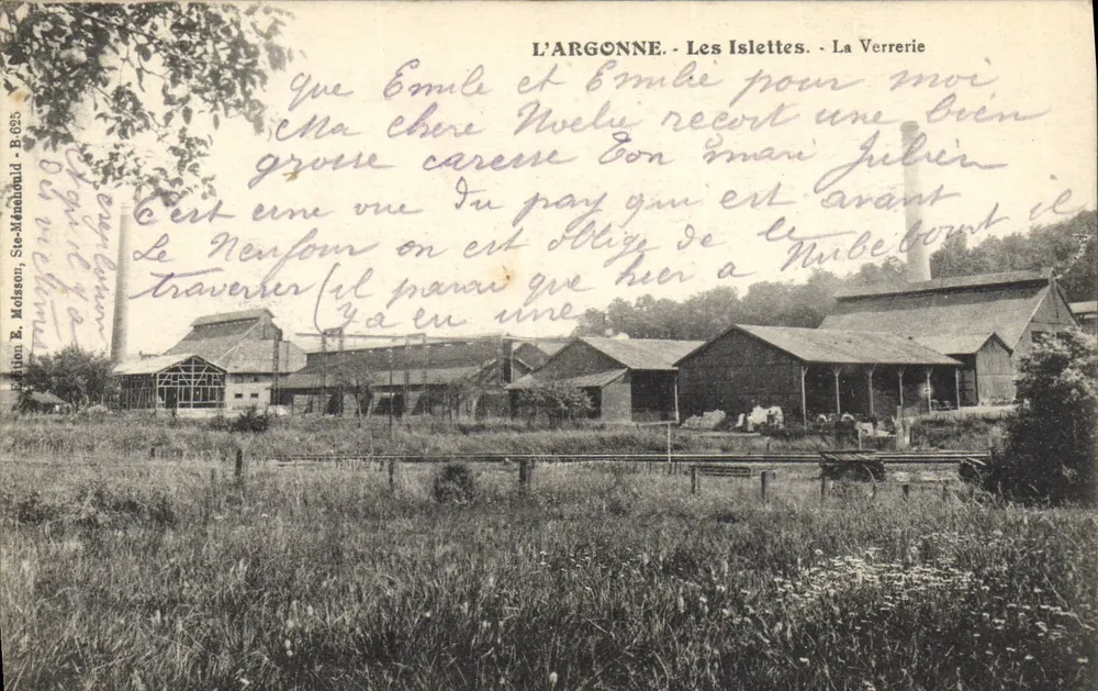 L'ARGONNE - Les Islettes - La Verrerie — Edición E. Molissen, Ste-Machoud, B.635 - Anverso